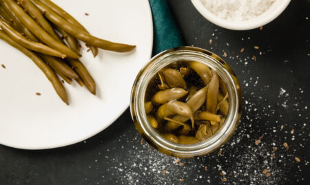 zesty pickled beans